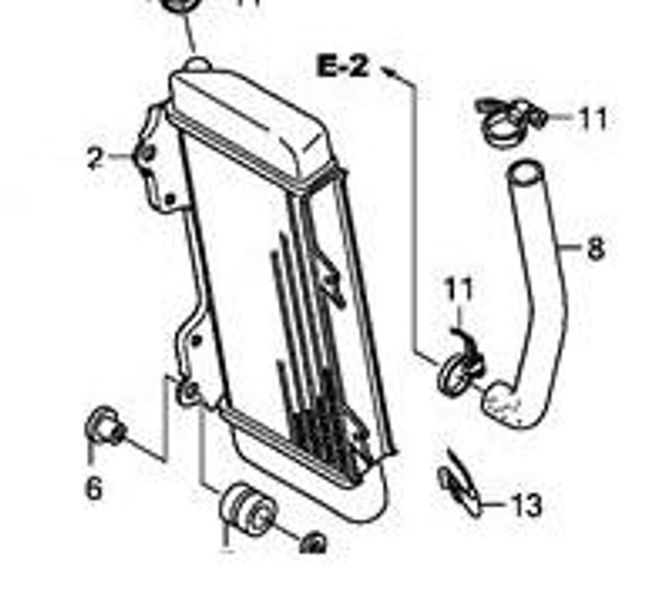 Hovedbilde Original Honda CRF250R Venstre Radiator 2010-